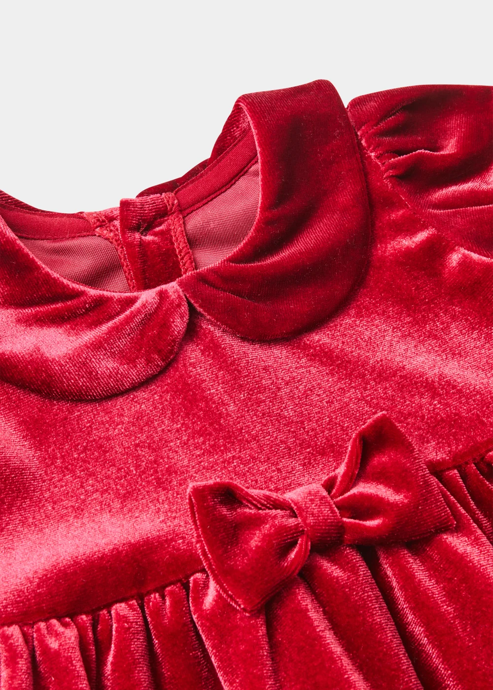 Baby Red Velour Bow Occasion Dress (Newborn-18mths) - Newborn | Matalan Baby Red Velour Bow Occasion Dress (Newborn-18mths) - Newborn | Matalan
