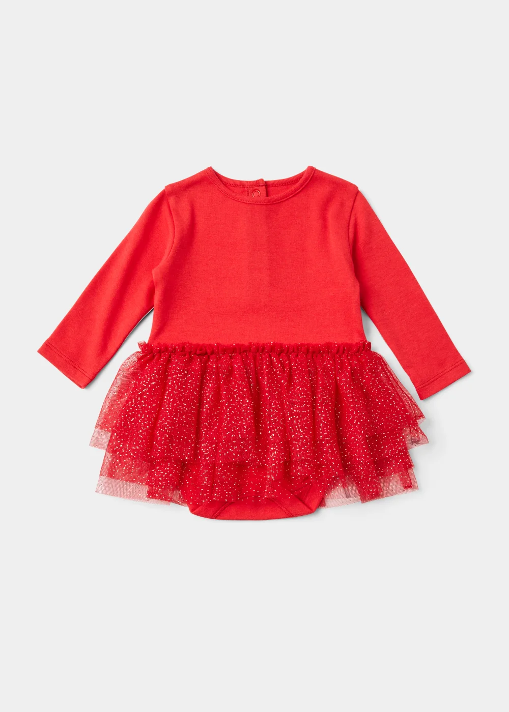Baby Red Glitter Tutu Bodysuit (Newborn-18mths) - 0-3 months Image 1