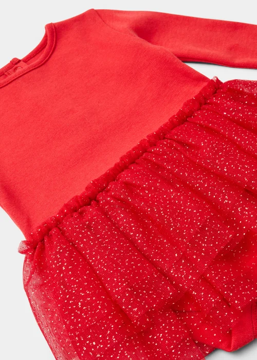 Baby Red Glitter Tutu Bodysuit (Newborn-18mths) - 0-3 months Image 2