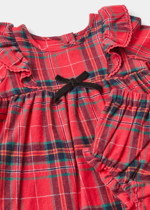 Baby Mini Me Red Tartan Check Dress & Knickers Set (Newborn-18mths) - 0-3 months Image 2