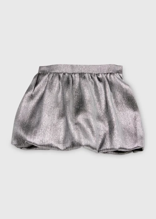 Girls Silver Puff Ball Skirt (4-12yrs) - Age 4 Years Image 1