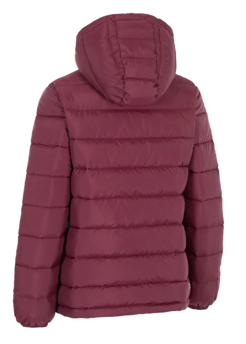 Trespass Elegant Burgundy Padded Jacket - S Image 2