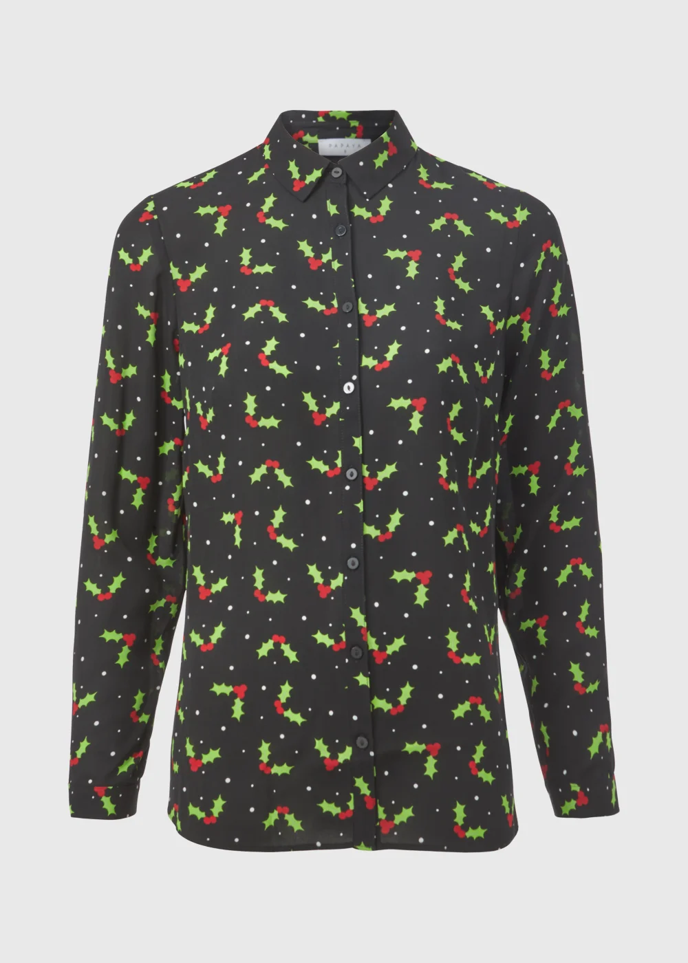 Black Christmas Holly Shirt - 8 Image 5