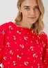 Red Christmas Robin Print Box Top - Size 8 Image 3