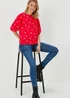 Red Christmas Robin Print Box Top - Size 8 Image 4