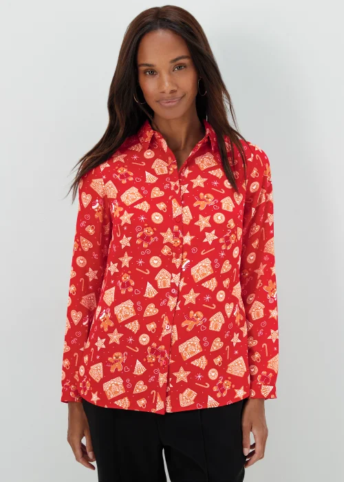 Red Gingerbread Christmas Shirt - 8 Image 1