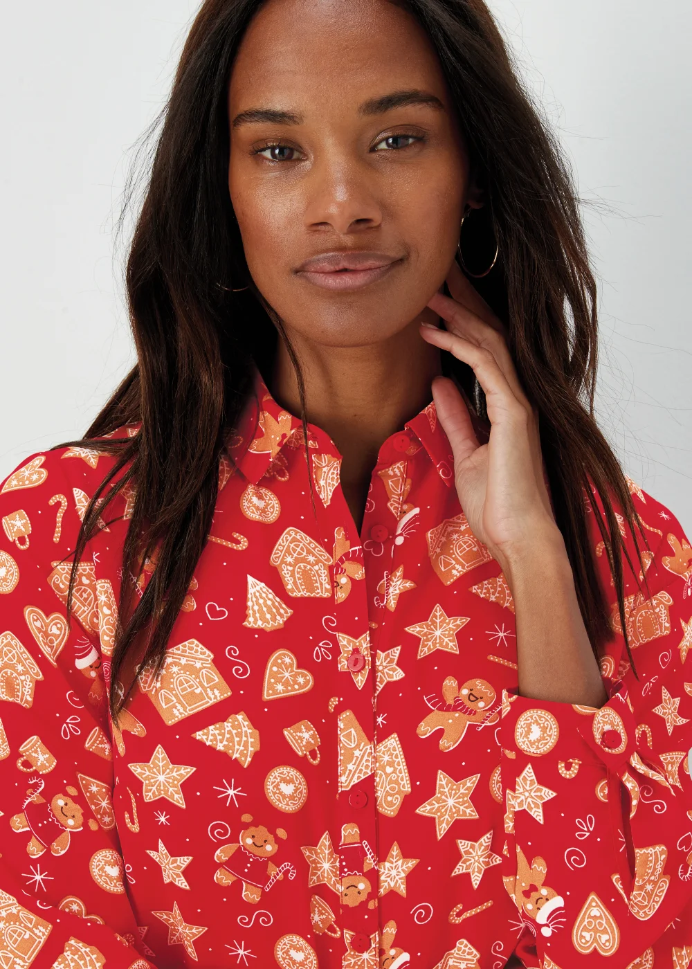 Red Gingerbread Christmas Shirt - 8 Image 3