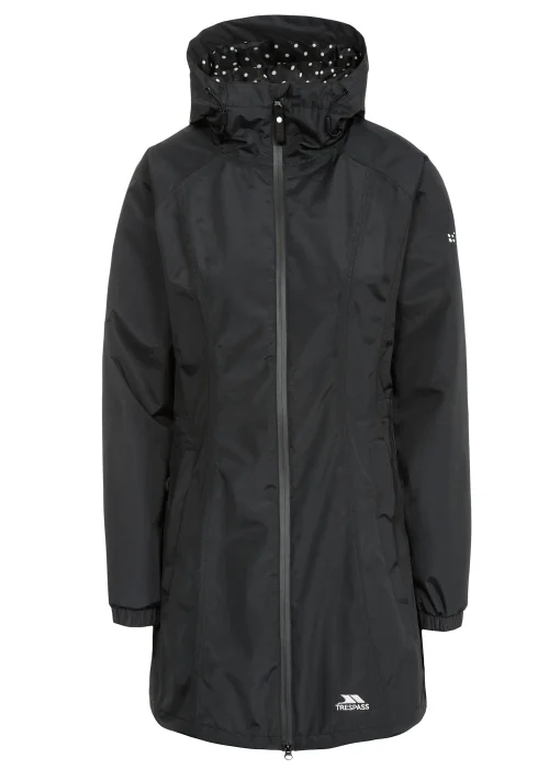 Trespass Daytrip Black Waterproof Lightweight Jacket - S Image 1
