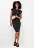 Papaya Petite Black Tab Jersey Midi Dress - 6 Image 4