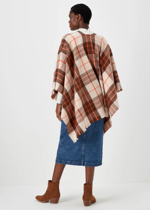 Multicoloured Check Shawl - One Size Image 2