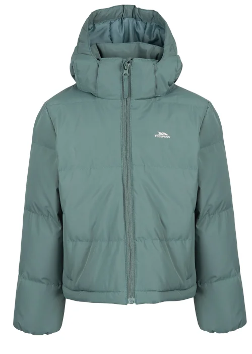 Kids Green Missie Quilted Cropped Jacket (2-12yrs) - Age 2-3 Image 1