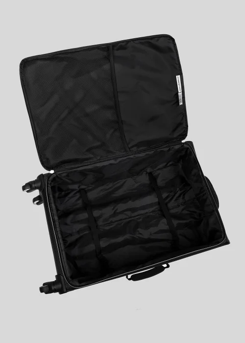 IT Luggage Black Navigator Soft Shell Suitcase - Cabin Image 2