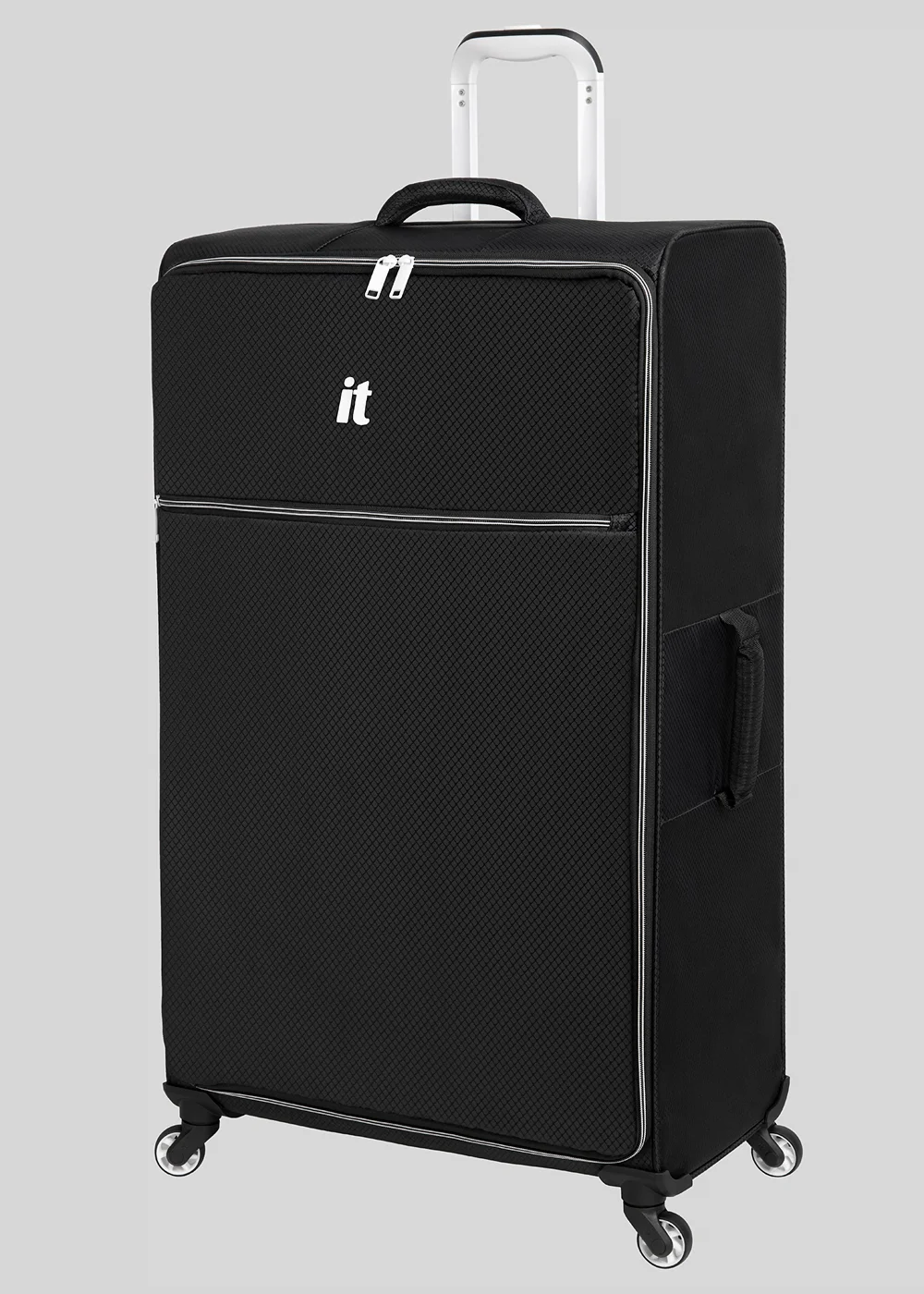 IT Luggage Black Navigator Soft Shell Suitcase - Cabin Image 3