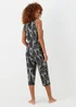 Black Giraffe Print Pyjama Set - Extra small Image 1