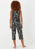 Black Giraffe Print Pyjama Set - Extra small Image 2