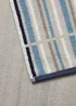 Navy Stripe Print Towels - Hand Towel Image 2