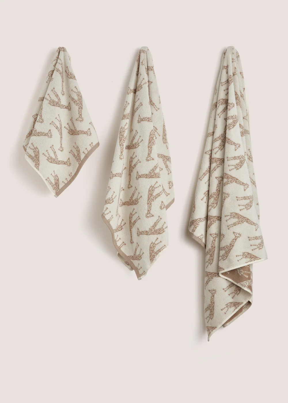 Natural Giraffe Towels - Hand Towel Image 1