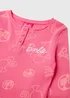 Kids Pink Barbie Print Ribbed Pyjama Set (4-12yrs) - Age 4 Years Image 2