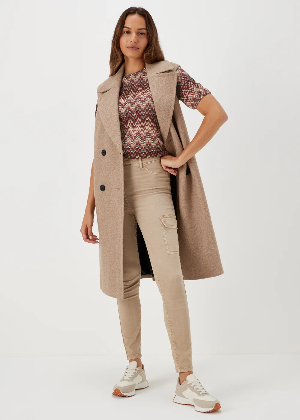 Multicoloured Print Top - Size 8 Image 4