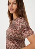 Multicoloured Print Top - Size 8 Image 3