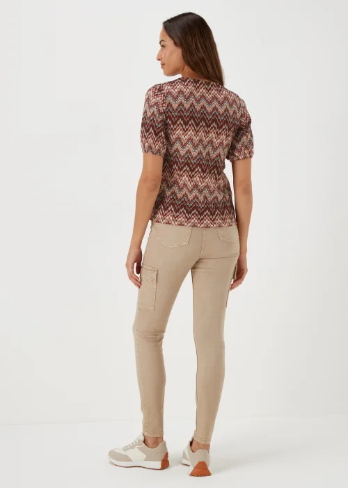 Multicoloured Print Top - Size 8 Image 2