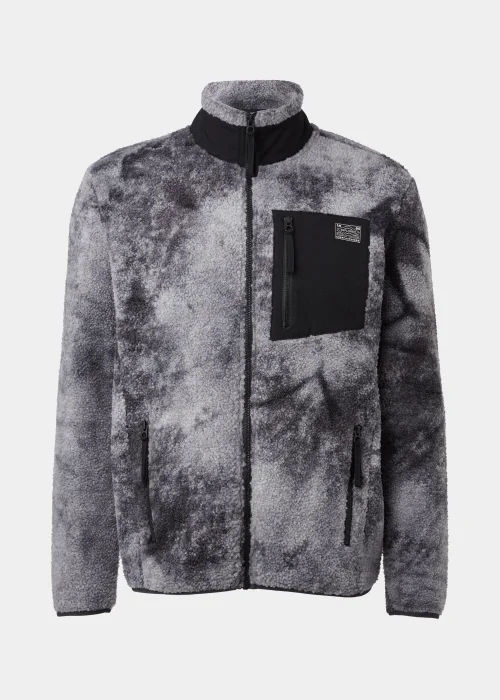 Charcoal Space Print Woven Fleece - S Image 5