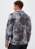 Charcoal Space Print Woven Fleece - S Image 2