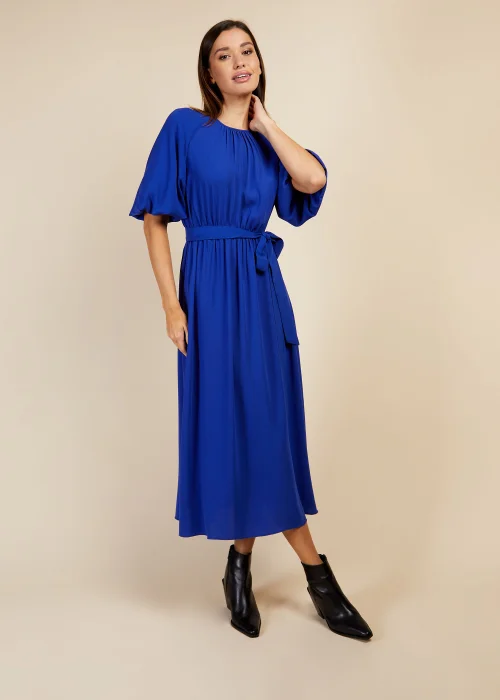 Little Mistress by Vogue Williams Royal Blue Woven Midi Dress - 8 Image 2