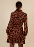 Little Mistress by Vogue Williams Multicoloured Leopard Mini Dress - 8 Image 2
