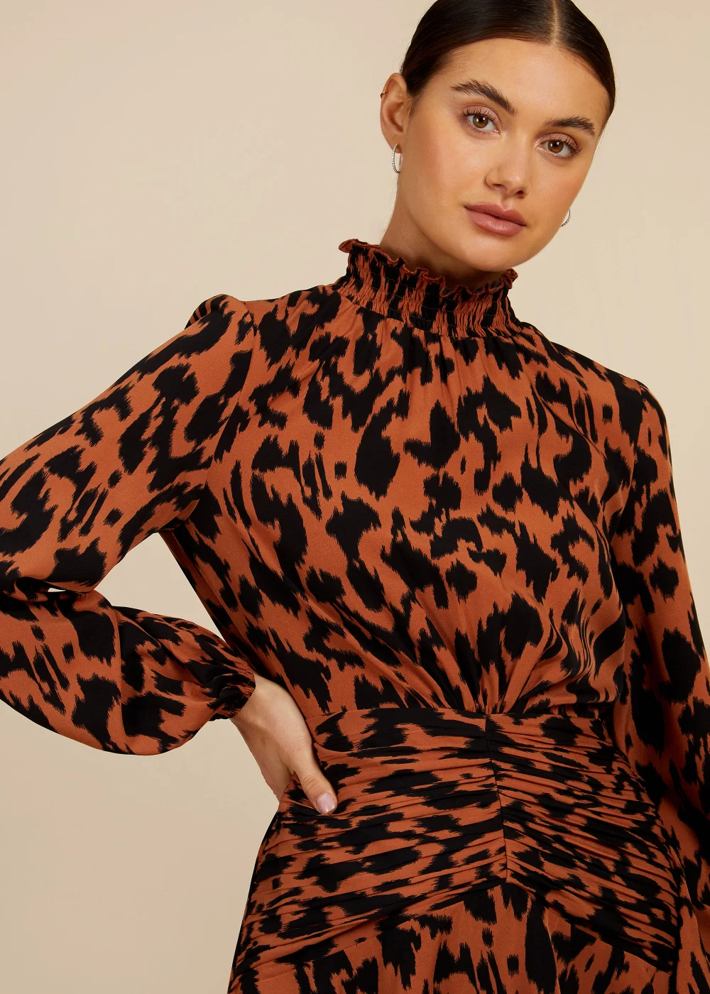 Little Mistress by Vogue Williams Multicoloured Leopard Mini Dress - 8 Image 3