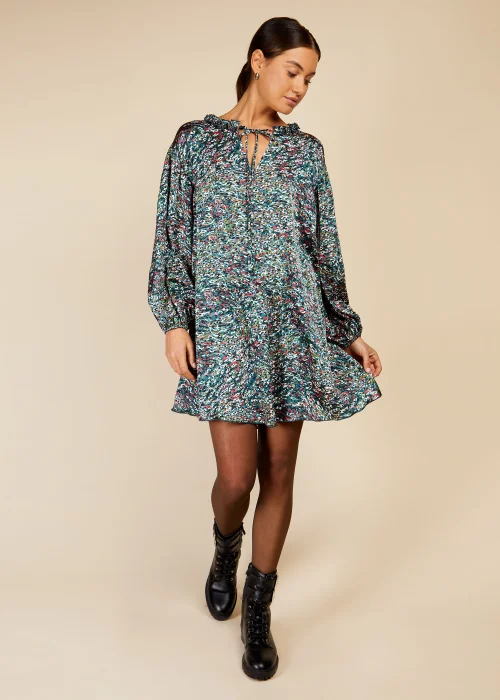 Little Mistress Multicoloured Print Mini Dress - 10 Image 4