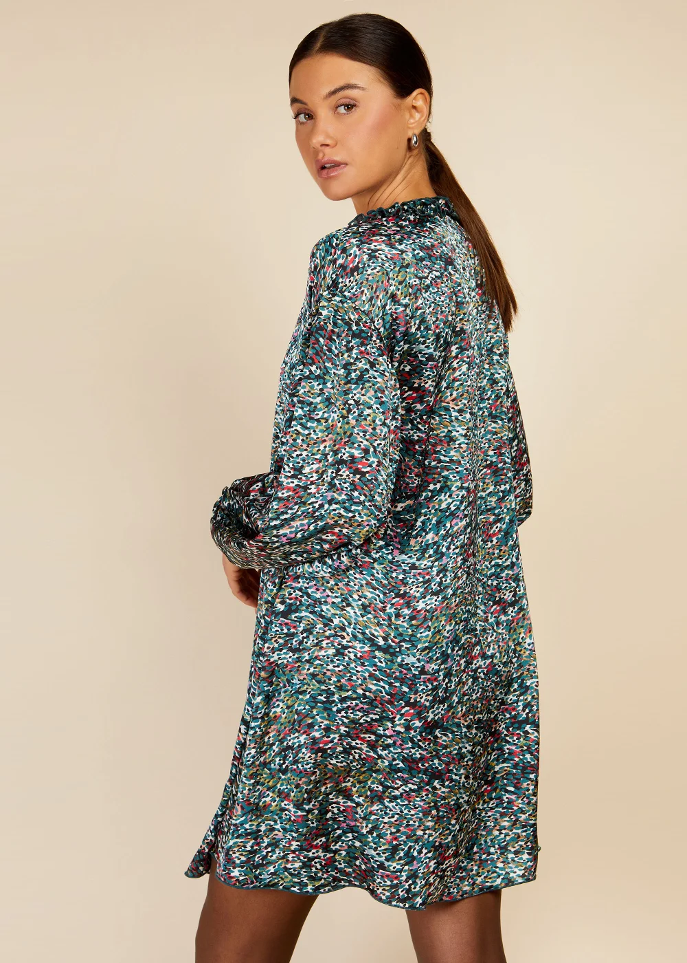 Little Mistress Multicoloured Print Mini Dress - 10 Image 2