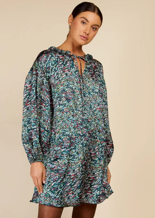 Little Mistress Multicoloured Print Mini Dress - 10 Image 1