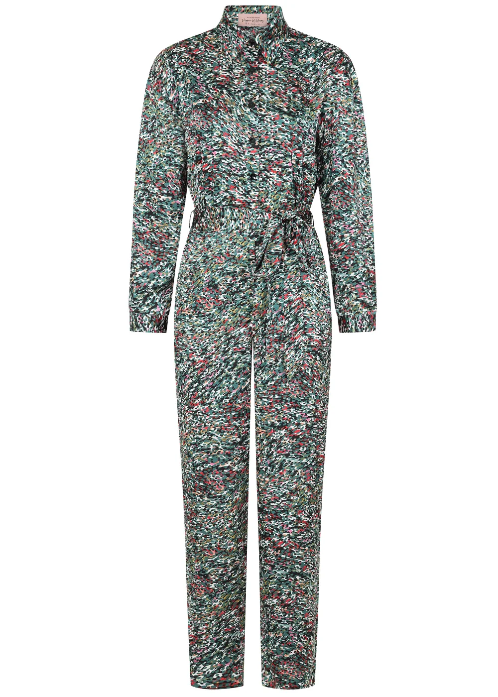 Little Mistress by Vogue Williams Multicoloured Print Satin Jumpsuit - 8 Image 6