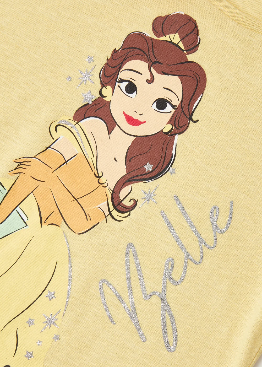 Kids Yellow Disney Belle Long Sleeve T-Shirt (4-9yrs) - 3 Yrs Image 6