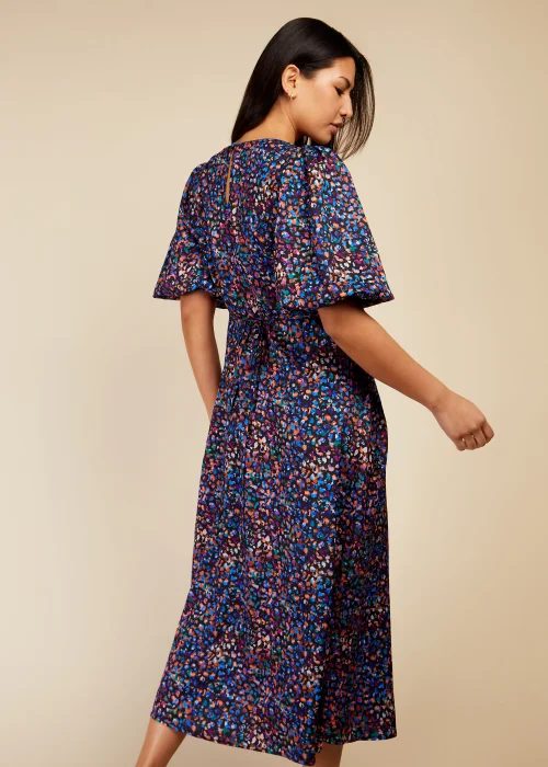 Little Mistress Multicoloured Puff Sleeve Midaxi Dress - Size 8 Image 2