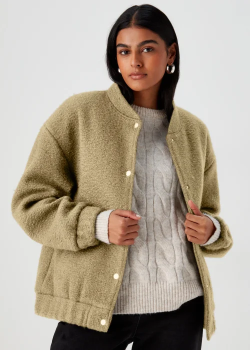 Green Boucle Bomber Jacket - 8 Image 1