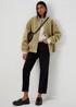 Green Boucle Bomber Jacket - 8 Image 4