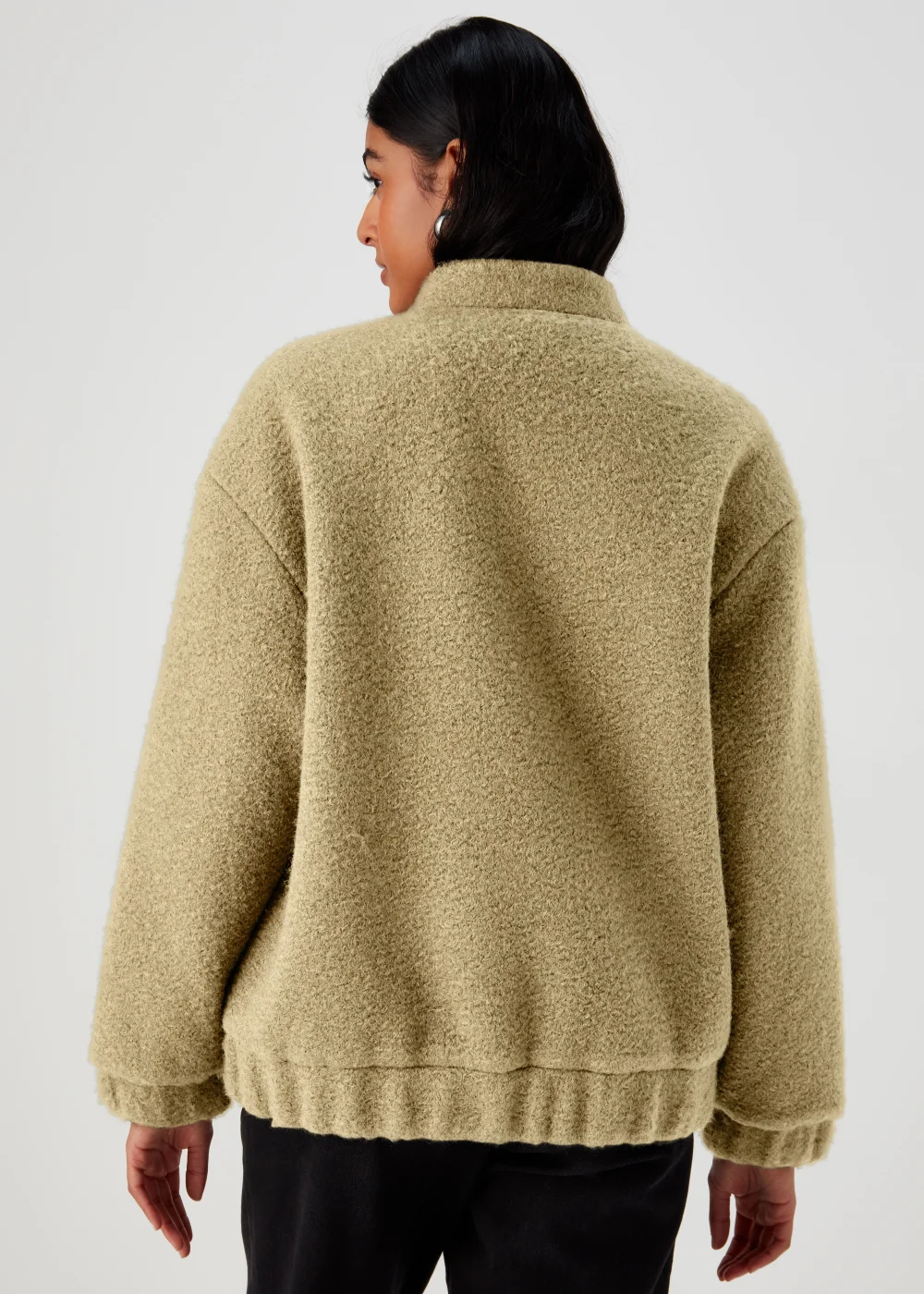 Green Boucle Bomber Jacket - 8 Image 2