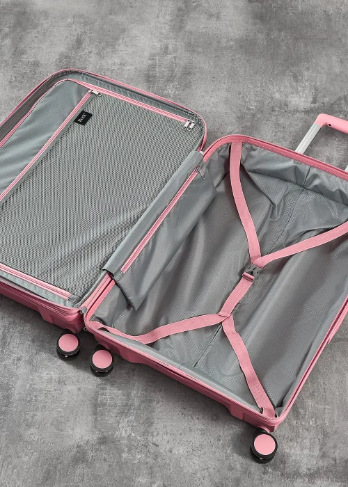Rock Luggage Tulum Pink Hard Shell Suitcase - Cabin Image 5