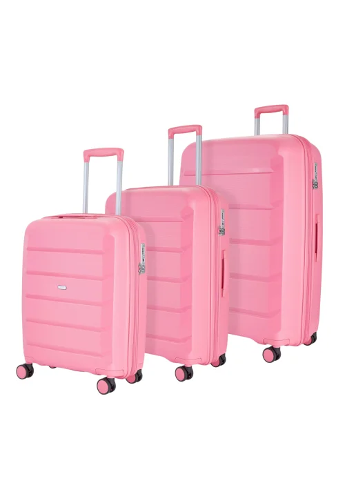 Rock Luggage Tulum Pink Hard Shell Suitcase - Cabin Image 1