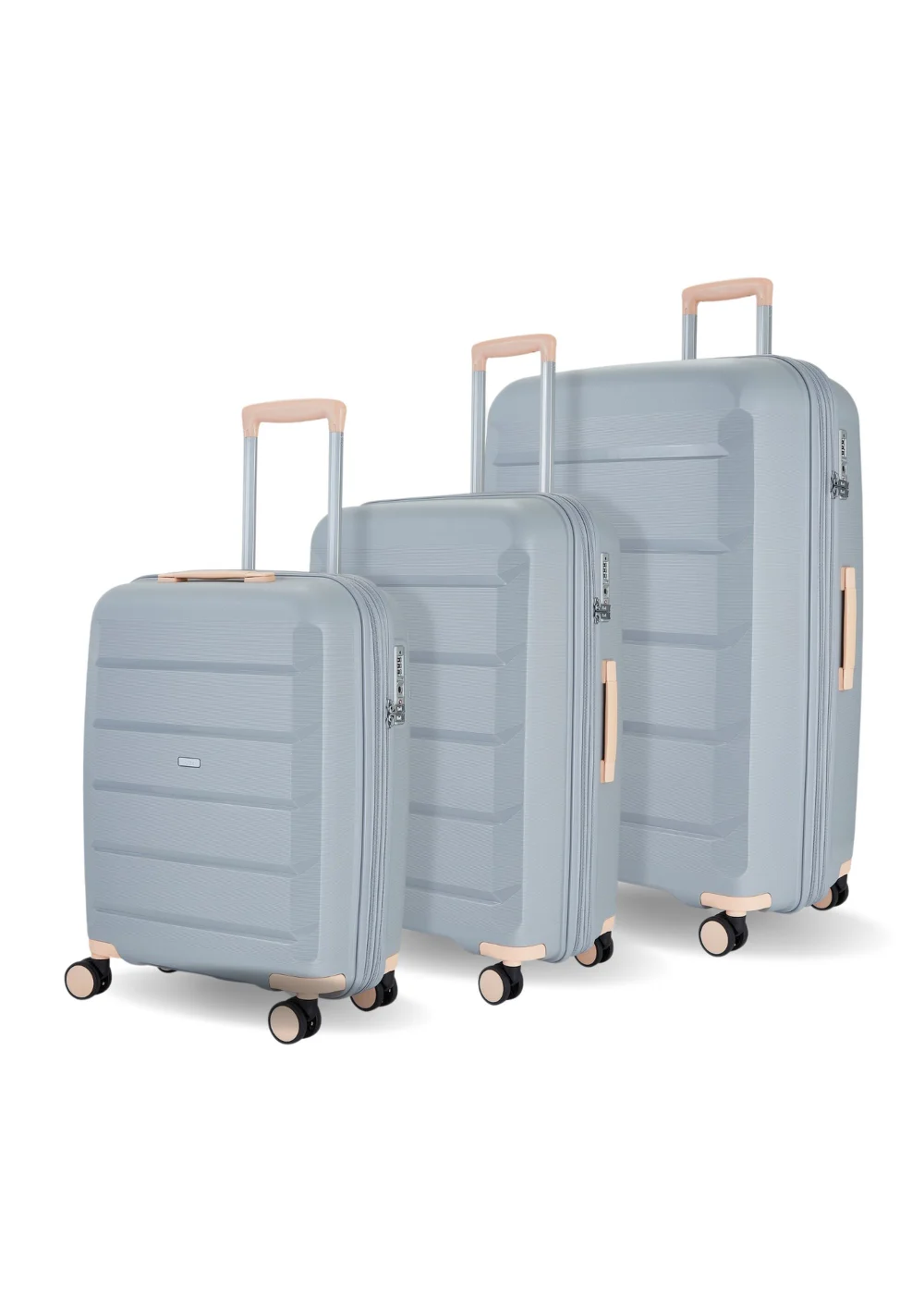 Rock Luggage Tulum Grey Hard Shell Suitcase - Cabin Image 1