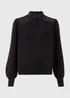Et Vous Black Embellished Neck Knitted Jumper - 8 Image 5