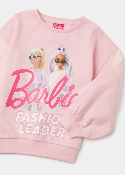 Kids Pink Barbie Sweatshirt (4-10yrs) - 4 Yrs Image 2