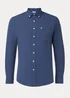 Farah Blue Drayton Long Sleeve Shirt - Small Image 5