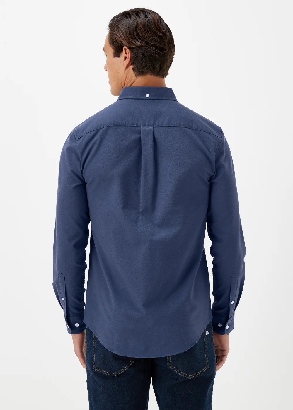 Farah Blue Drayton Long Sleeve Shirt - Small Image 2