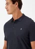Farah Cove Navy Short Sleeve Polo Shirt - S Image 3