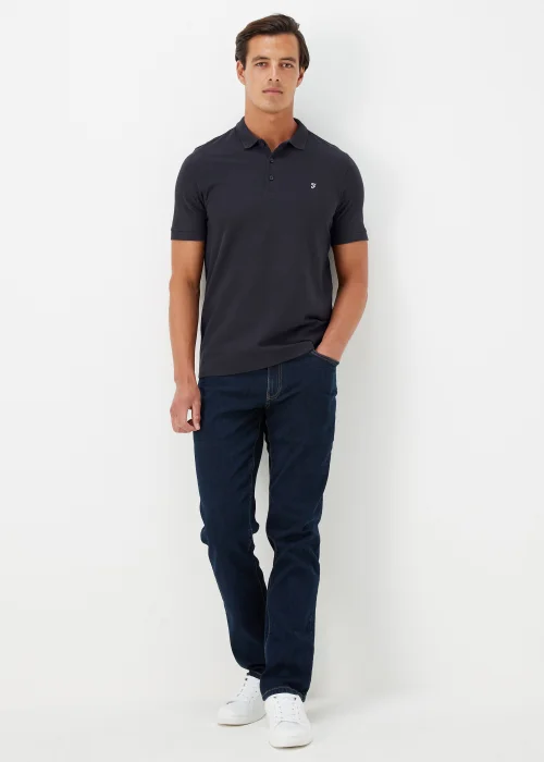 Farah Cove Navy Short Sleeve Polo Shirt - S Image 4