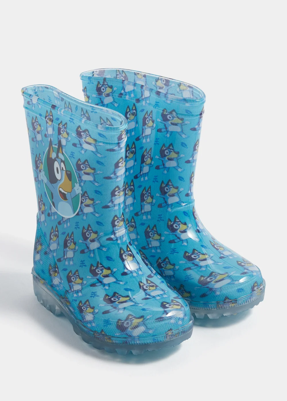 Kids Blue Bluey Print Wellies (Younger 6-12) - Size 6 Infants Image 1