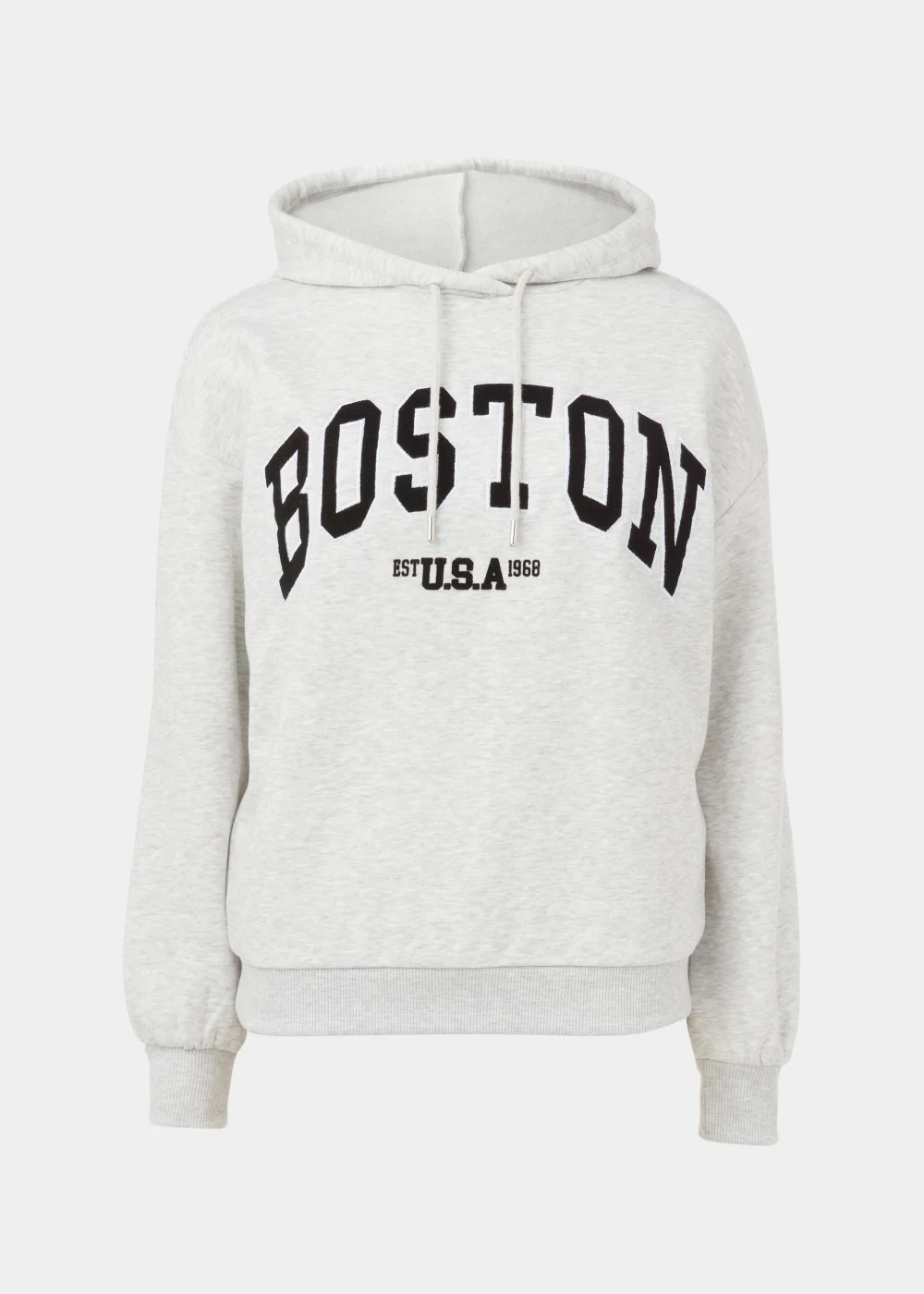 Grey Boston Hoodie - S Image 5